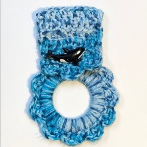 Whale kitchen oven towel hanger handmade 🐳